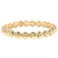 PUFF HEART STRETCH BRACELET
